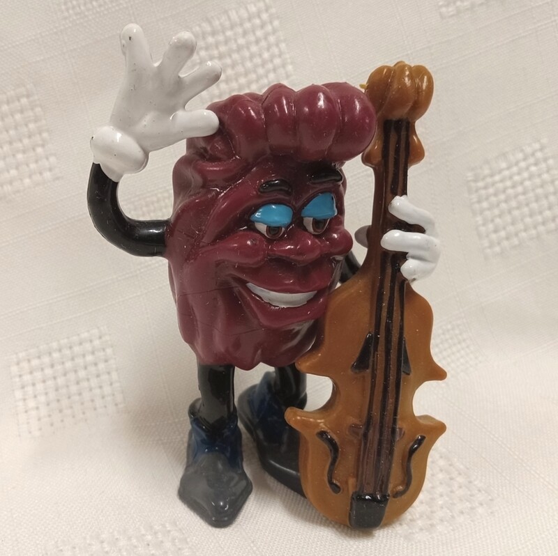 California Raisins Bass Player PVC Figure