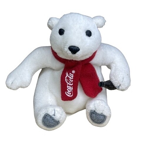 3 3/4&quot;H Coca-Cola Polar Bear Mini Bean Bag Plush - McDonald&#39;s