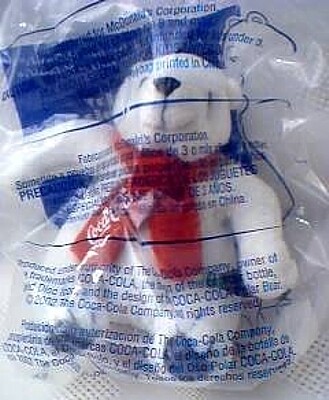 3 3/4"H Coca-Cola Polar Bear Mini Bean Bag Plush - McDonald's