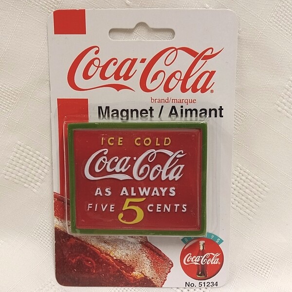 Coca-Cola Magnet - Ice Cold Coca-Cola. As Always 5 Cents