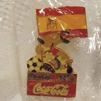 Coca-Cola World Cup 1994 Enamel Pin - Spain