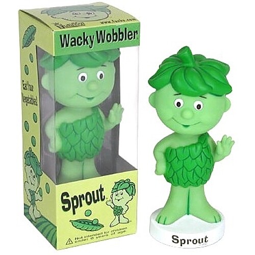 Green Giant 7"H Sprout Wacky Wobbler Bobblehead Doll