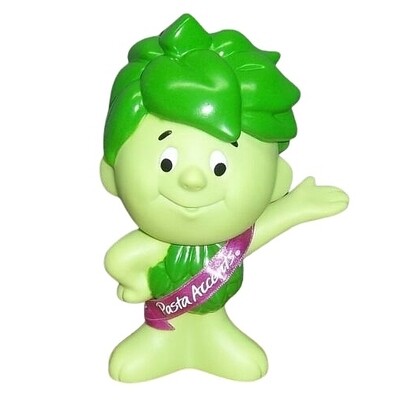 Sprout 6 1/2"H Vinyl Figure Doll with Pasta Accents Ribbon
