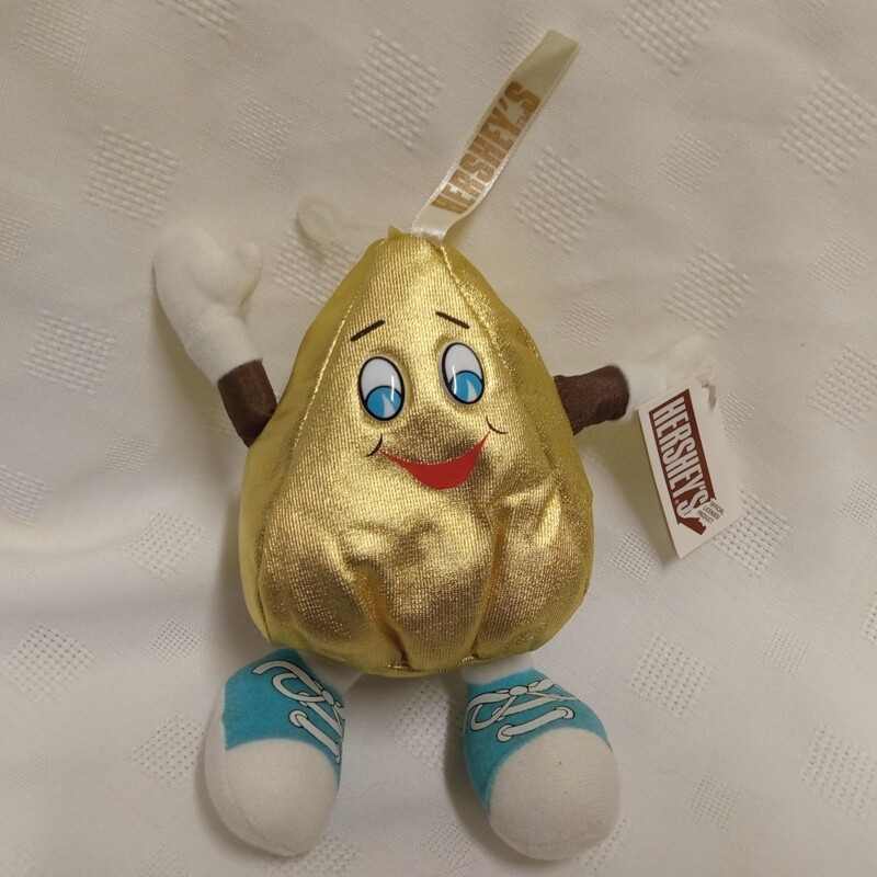 7 1/2&quot;H Hershey&#39;s Kiss ALMOND Bean Bag Character