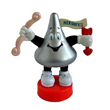 Hershey&#39;s Kiss Valentine Topper with Bow and Arrow