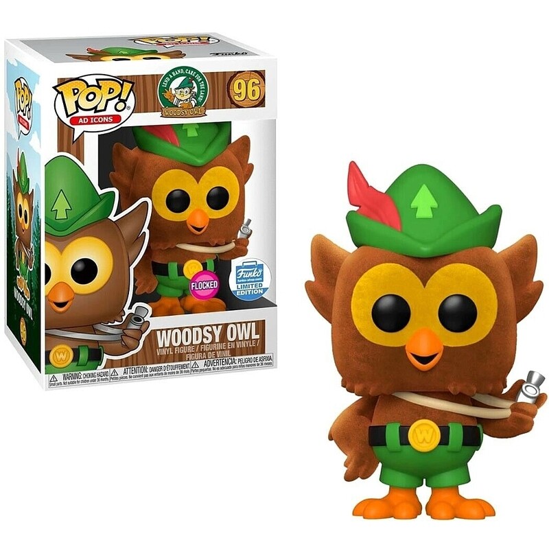*FLOCKED* Woodsy Owl 3 3/4&quot;H POP! Ad Icons Vinyl Figure #96