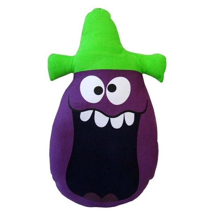 Funny Face Pillow - Goofy Grape