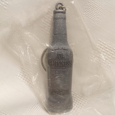 Guinness Metal Keychain with Bottle Opener