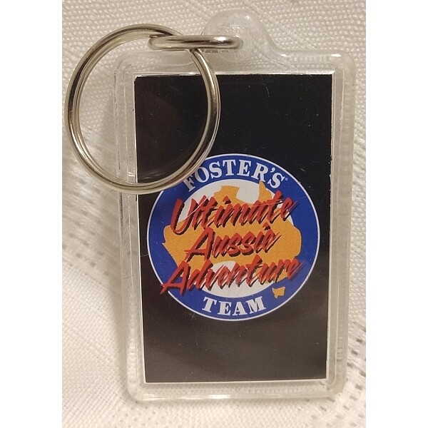 Foster's Beer Plastic Keychain