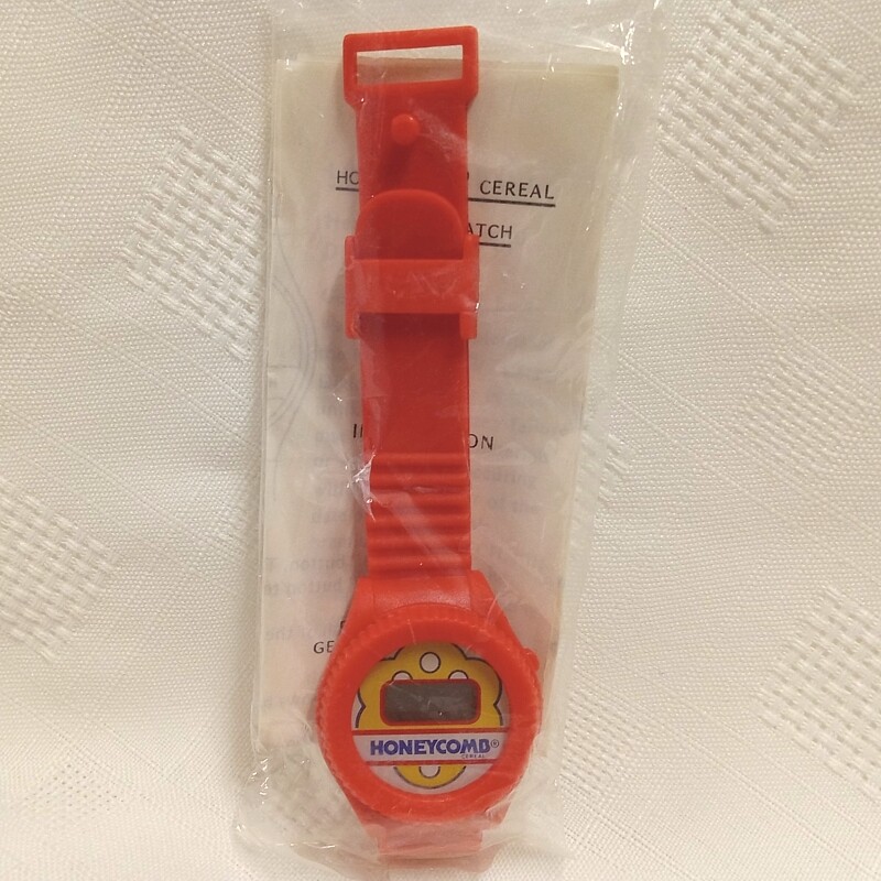 Honeycomb Plastic LCD Watch Sealed