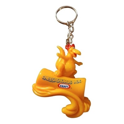 Kraft Mac & Cheese Cheesasaurus Rex Plastic Keychain