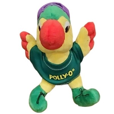7 1/2"H Polly-O Parrot Plush Beanbag Character