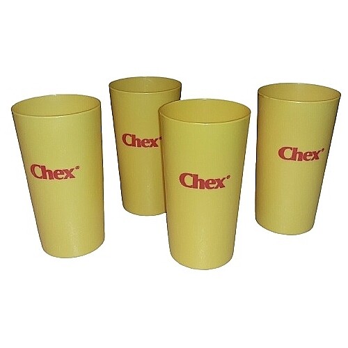 Chex Cereal 5&quot;H Plastic Tumblers Set of 4