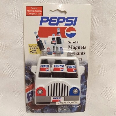 Pepsi Set of 4 Magnets - 3 Bottles and Carrier