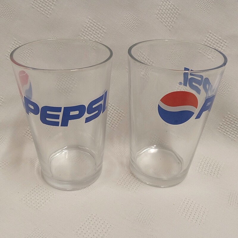 Pepsi 8 oz. Glasses (2 in a boxed set)