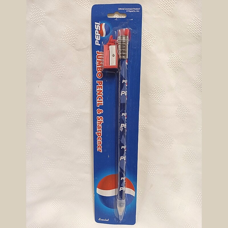 Pepsi "Scented" Jumbo 12"L Pencil & Sharpener