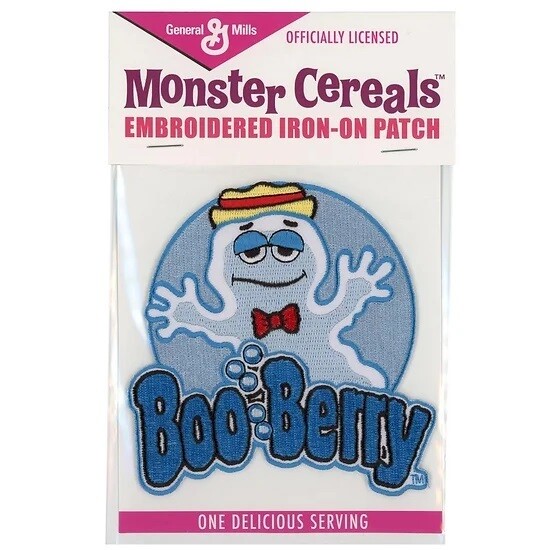 Boo Berry Monster Cereal Embroidered Patch