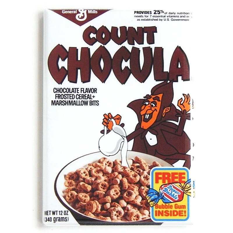 Monster Cereals Count Chocula Cereal Box Magnet