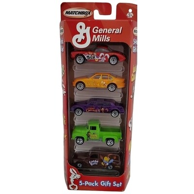 General Mills Matchbox Die Cast Car Set of 5