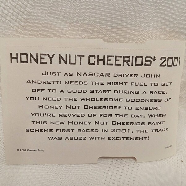 General Mills Honey Nut Cheerios 2001 Car #43