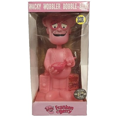 Monster Cereal Franken Berry GLOW IN THE DARK Wacky Wobbler Bobble-Bank