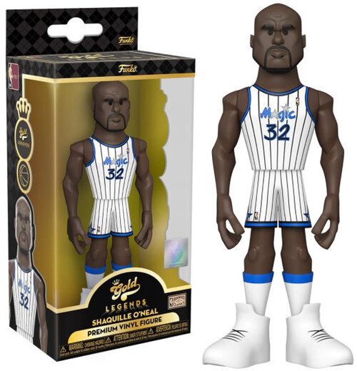 NBA Shaquille O&#39;Neal - Miami Heat 5&quot;H POP! GOLD Vinyl Figure