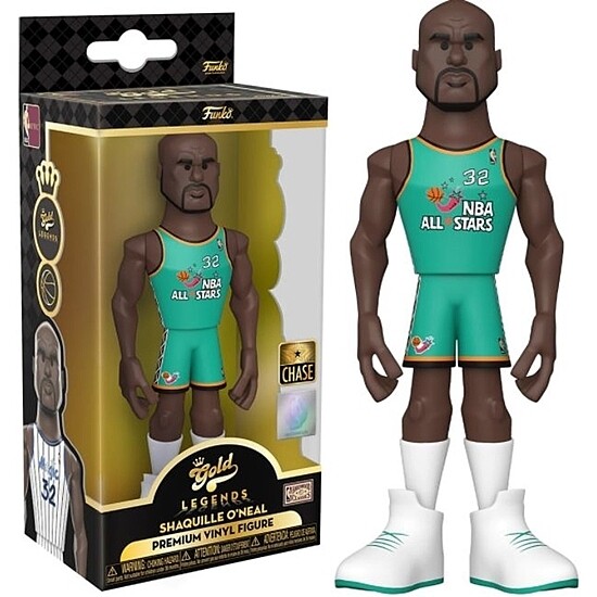 NBA Shaquille O&#39;Neal *CHASE* 5&quot;H POP! GOLD Vinyl Figure