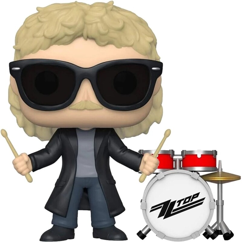 ZZ Top Frank Beard 3 3/4&quot;H POP! Rocks Vinyl Figure #166 *DAMAGED BOX*
