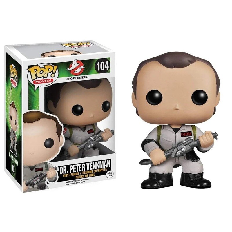 Ghostbusters Dr. Peter Venkman 3 3/4&quot;H POP! Movies Vinyl Figure #104