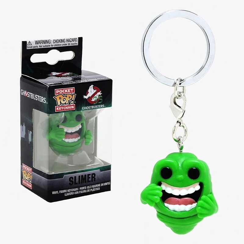 Ghostbusters 35th Anniversary Slimer Pocket POP! Keychain