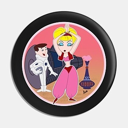 2 1/4&quot;D I Dream of Jeannie Pinback Button