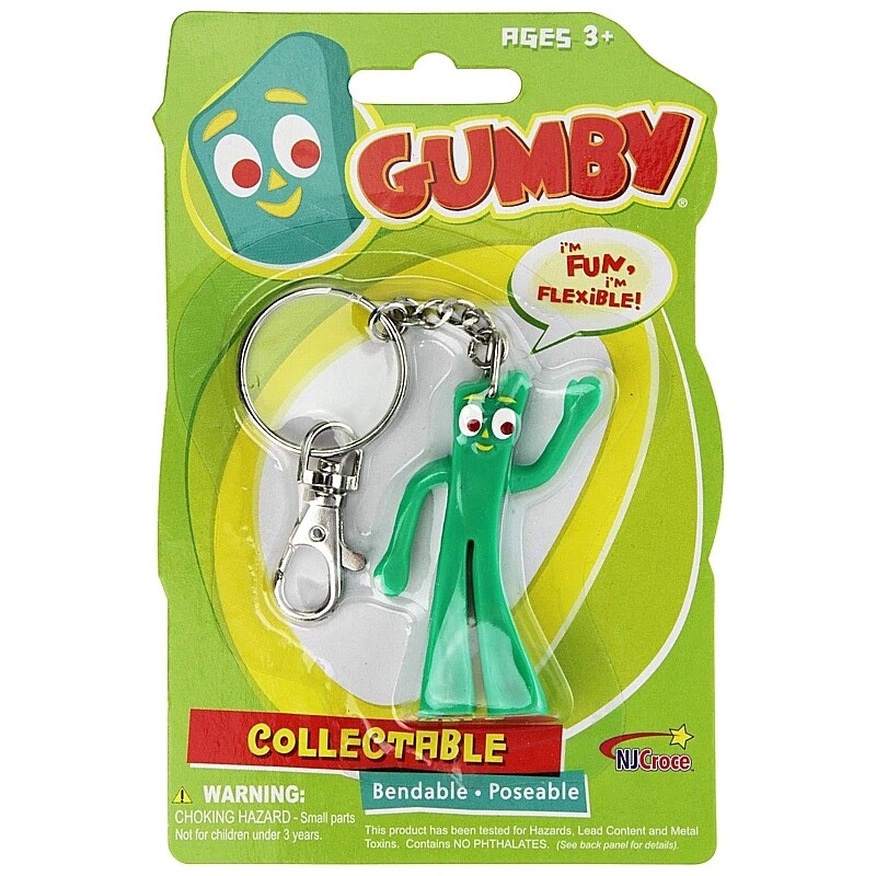 3&quot;H Gumby Bendable Figural Keychain