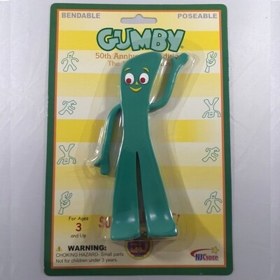 6"H Retro Gumby 50th Anniversary Bendable Figure