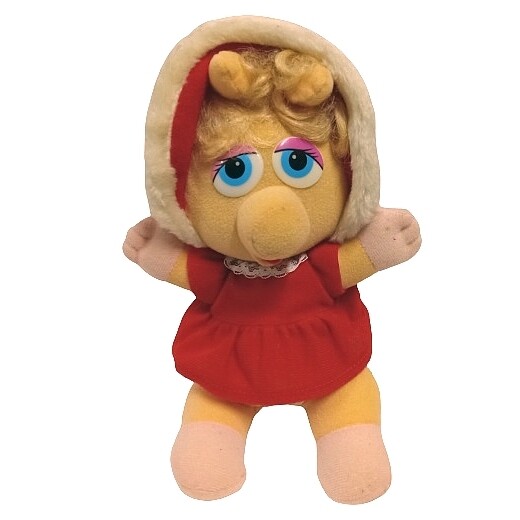 Muppets 9&quot;H Miss Piggy McDonald&#39;s Plush 1987
