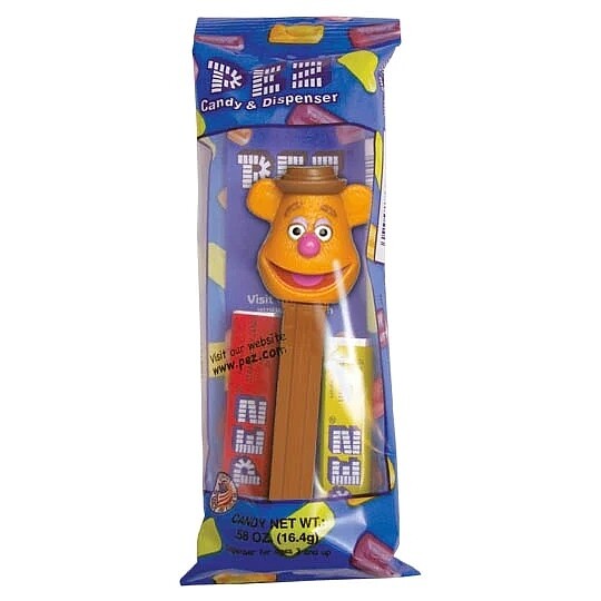 Muppets Fozzie PEZ Dispenser Blue Package - RETIRED