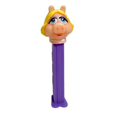 Muppets Miss Piggy PEZ Dispenser Purple Base No Eye Lashes - RETIRED