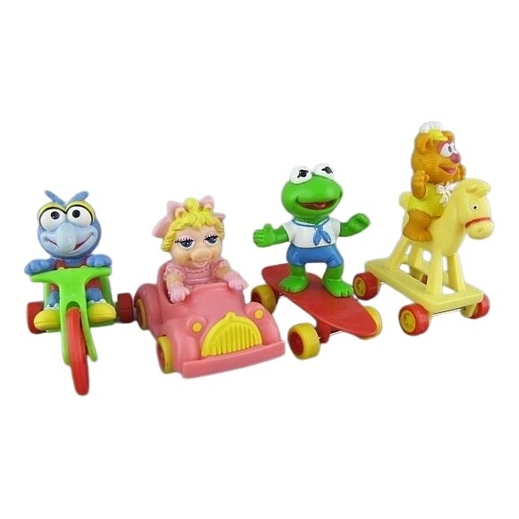 Muppets Babies Set of 4 Figures and Vehicles - 1987 McDonald&#39;s