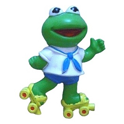 2 1/2&quot;H Muppets Babies Kermit U3 Toy - 1987 McDonald&#39;s