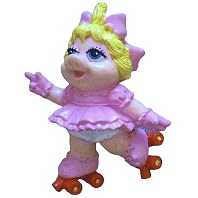 2 3/4&quot;H Muppets Babies Miss Piggy U3 Toy - 1987 McDonald&#39;s