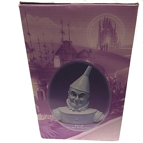 8"H Wizard of Oz Tin Man Ceramic Bank