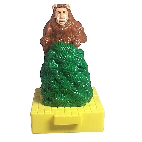 4"H Wizard of Oz Cowardly Lion Yellow Brick Road Blockbuster Toy 1997 - No Packaging