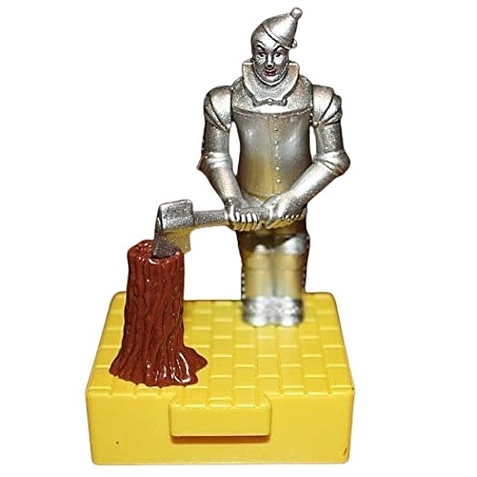 4&quot;H Wizard of Oz Tin Man Yellow Brick Road Blockbuster Toy 1997 - No Packaging