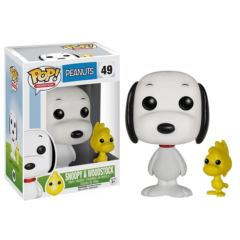 Peanuts Snoopy and Woodstock 3 3/4"H POP! Animation Vinyl Figure #49