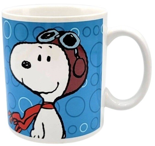 Peanuts Snoopy  Flying Ace &quot;Life is Too Short&quot; 12 oz. Ceramic Mug