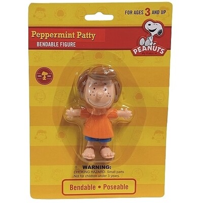 4&quot;H Peanuts Peppermint Patty Bendable Figure
