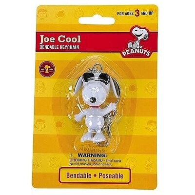 3"H Joe Cool Bendable Figural Keychain