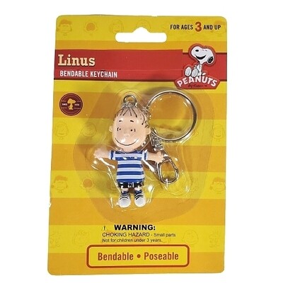 3"H Linus Bendable Figural Keychain