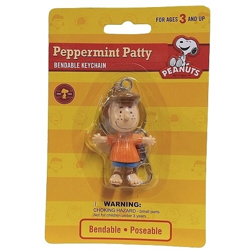 3"H Peppermint Patty Bendable Figural Keychain
