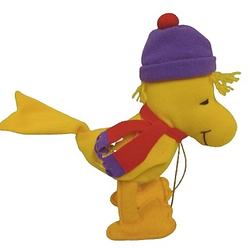 7 1/2"H Woodstock with Hat & Scarf Plush (Rattles)