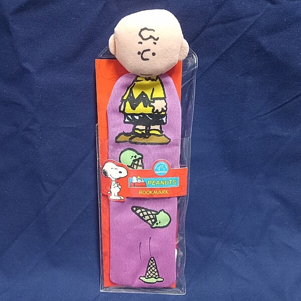 8 1/2"H Charlie Brown Plush Cloth Bookmark